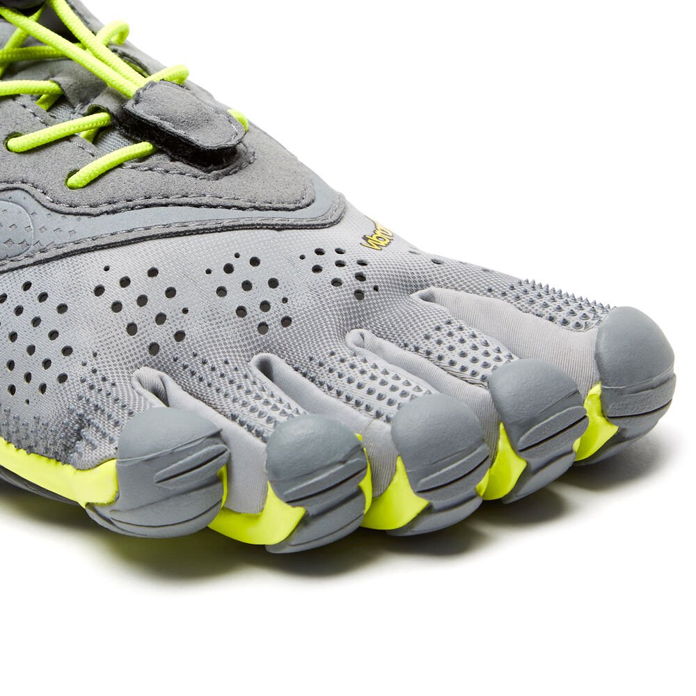 Vibram Five Fingers Womens V-Run - Running Shoes Grey/Green - WVL036274